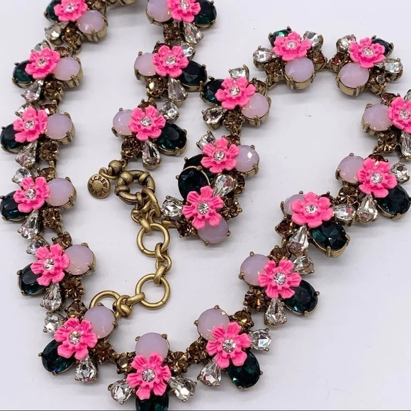J. Crew Posy Floral Crystal Necklace - Picture 3 of 5
